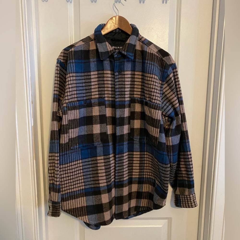 Quasi Skateboarding Plaid Button-Up Shirt/Shacket